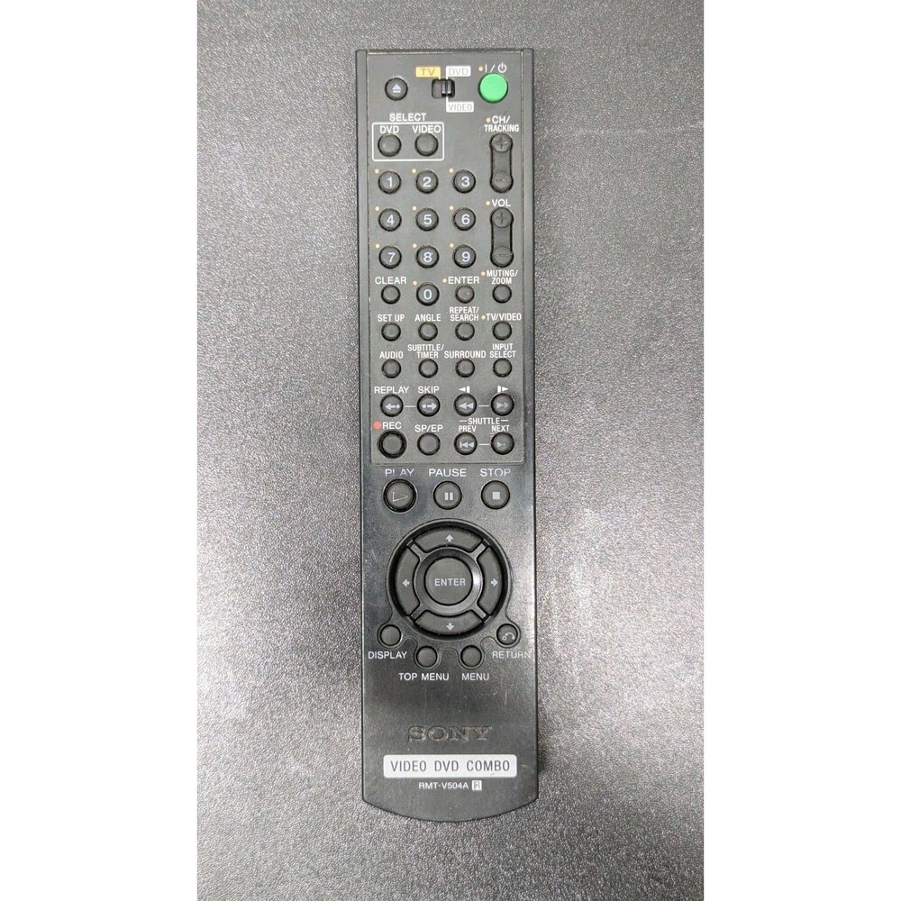Genuine OEM Sony RMT-V504A Remote For DVD VCR Combo Player Tested